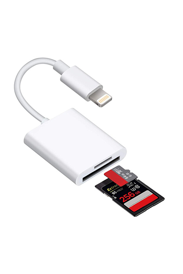 SD Card and Micro SD Adapter with Lightning Input for iPhone 11 12 13 14 S101 - 1