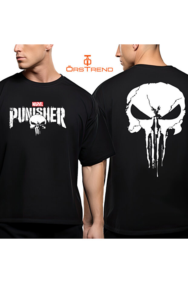 Punisher Oversize Tişört - 1