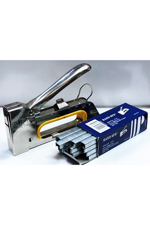 Mekanik Zımba Tabancası 1 Adet Zımba Teli Hediye 13/4-6-8 MM Powerful - 1
