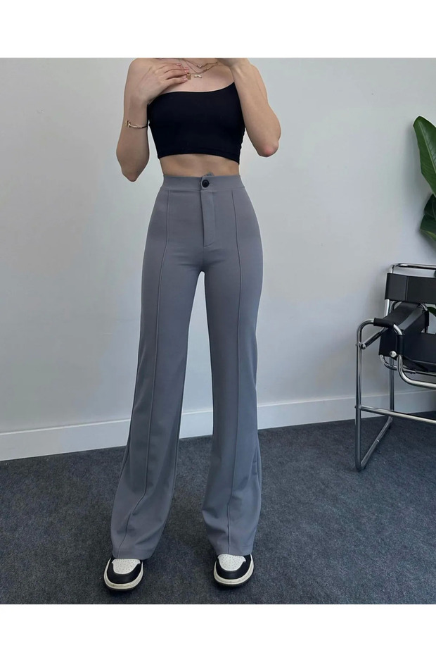 Vox Fabric Pants Flexible Oversize Cut Fabric Pants