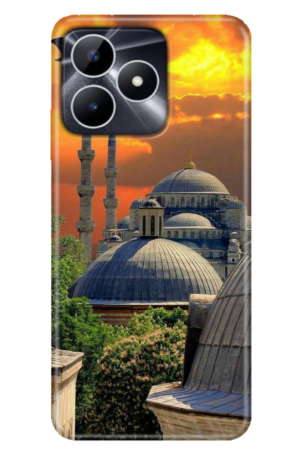 حافظة متوافقة مع Note 50 4G من السيليكون المطبوع باللون الأحمر