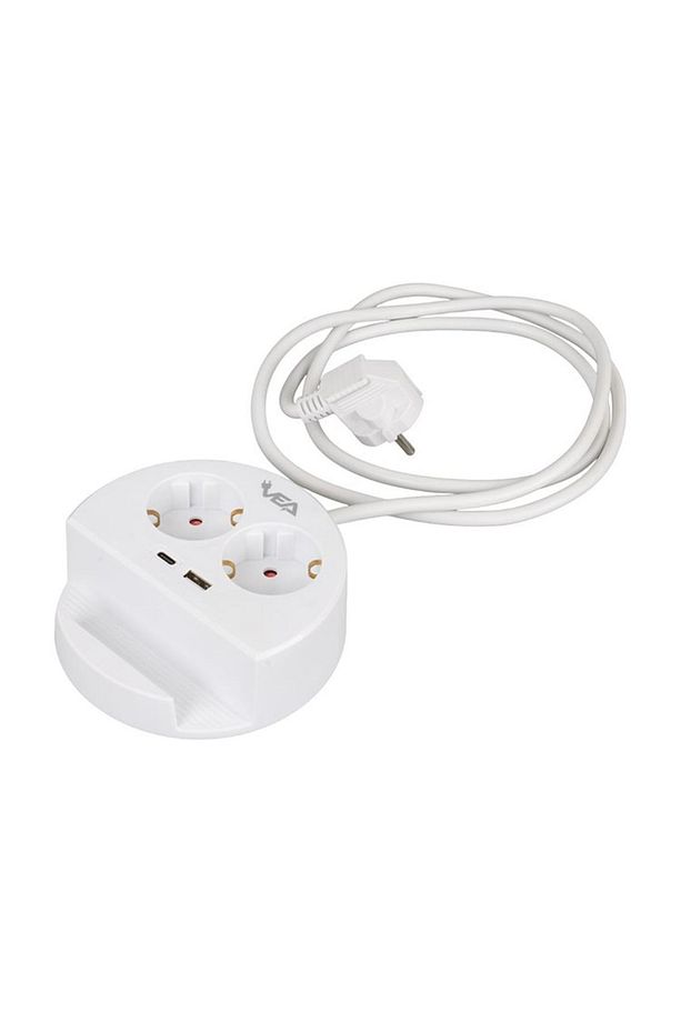 VE-G1102C 2'li USB+ Type-C Girişli Anahtarlı Grup Priz - 2