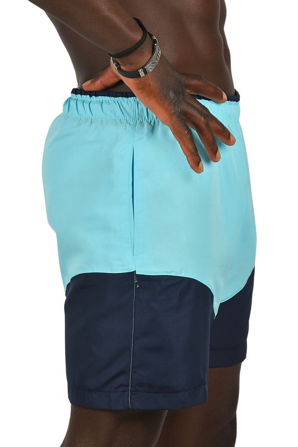 Erkek Mavi Hızlı Kuruyan Micro Polyester File Astarlı Kısa Deniz Şortu 2403000 - 4