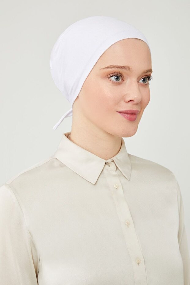 Women's Hijab Large Volume Large Size XL Bone White