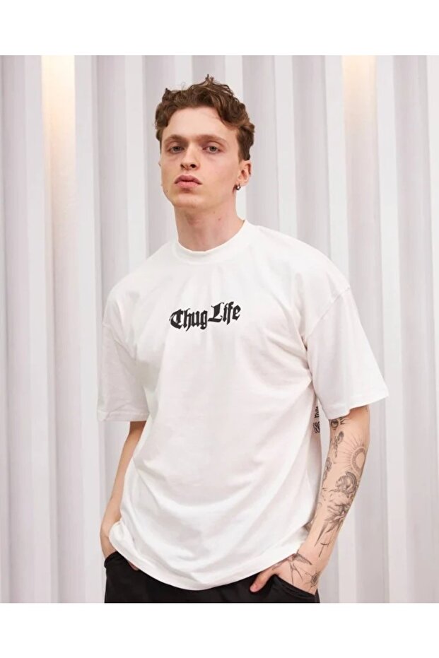 2pac ve 50 Cent Unisex Oversize Tshirt - 3