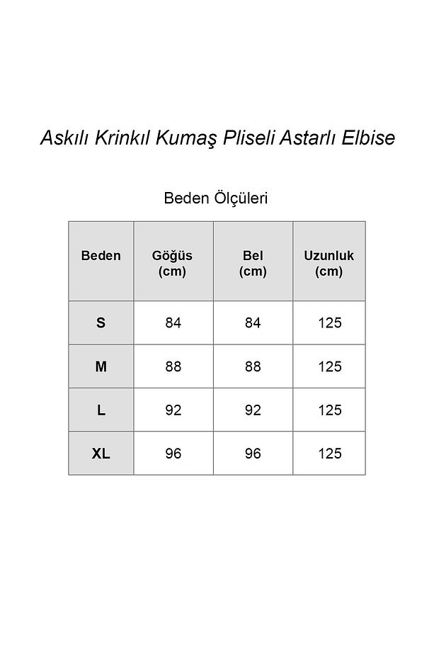 Askılı Krinkıl Kumaş Pliseli Astarlı Elbise - 3