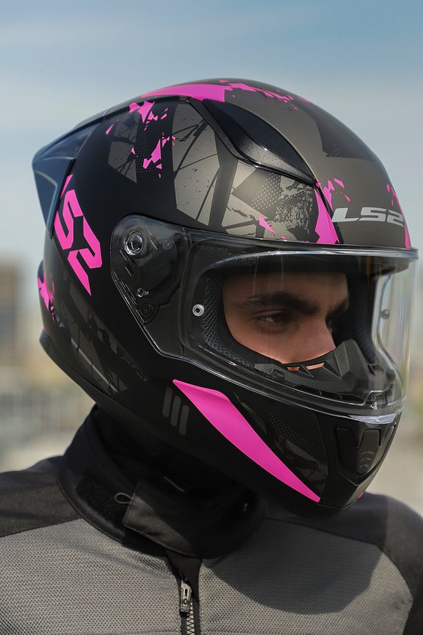 Rapıd 2 Race Palımnesıs Mat Siyah-Pembe Kask - 7