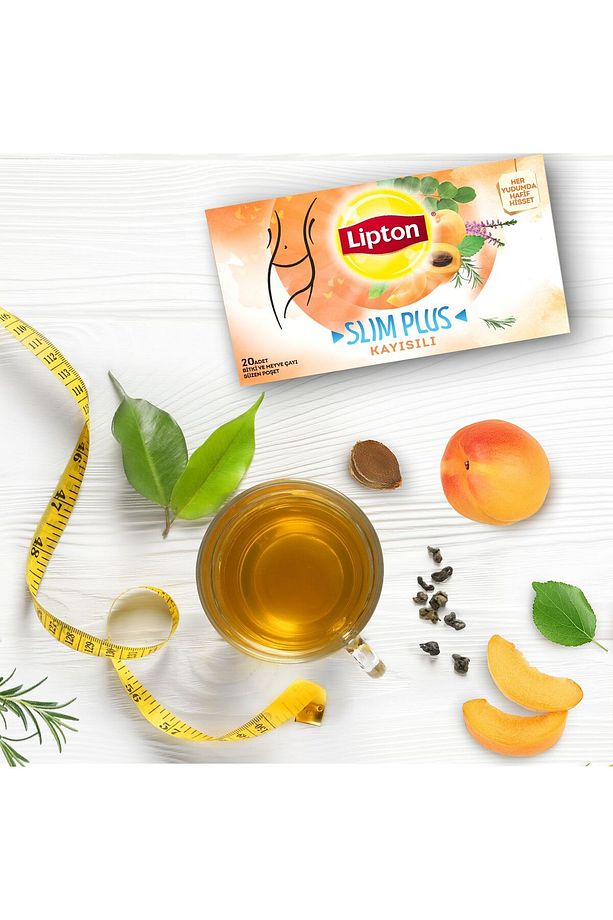 Slim Plus Kayısılı Bardak Poşet Bitki Çayı 5 Paket - 6