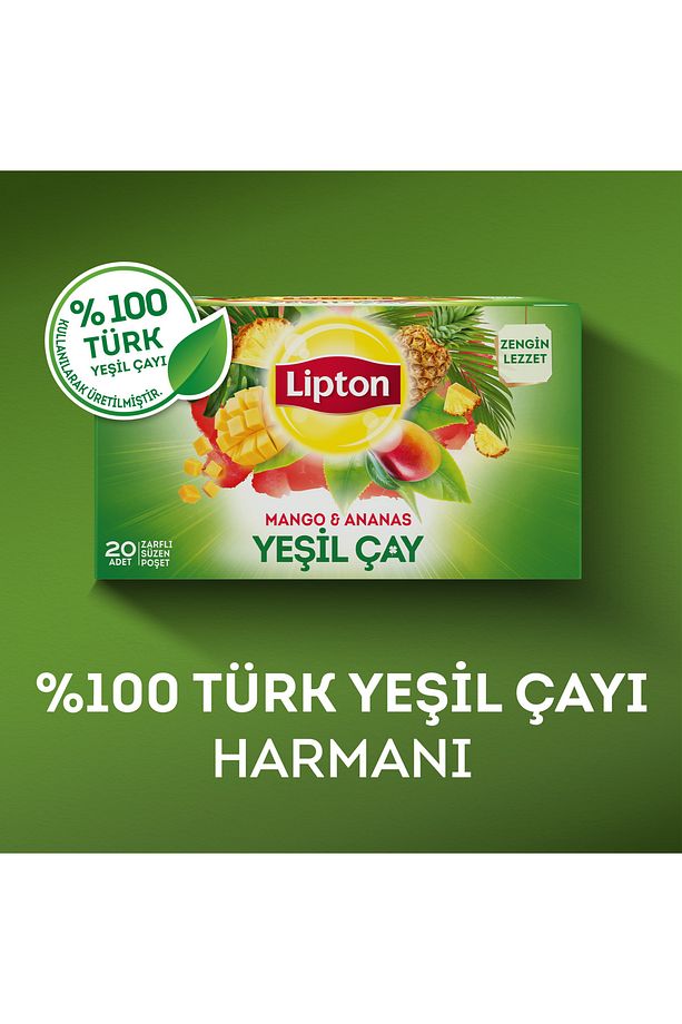 Mango & Ananaslı Bardak Poşet Yeşil Çay 20'li - 2