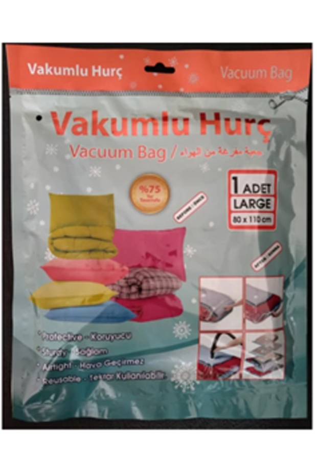 Vacuum Storage Bag 80*110 Transparent Storage and Organizer Ea.vh2250
