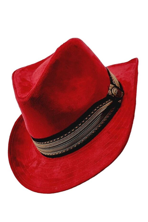 Unisex Nubuck Cowboy Trilby Hat