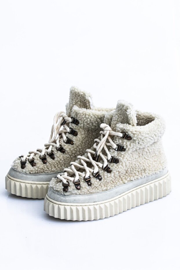 Mukluk Bot , Krem Muflon - 1