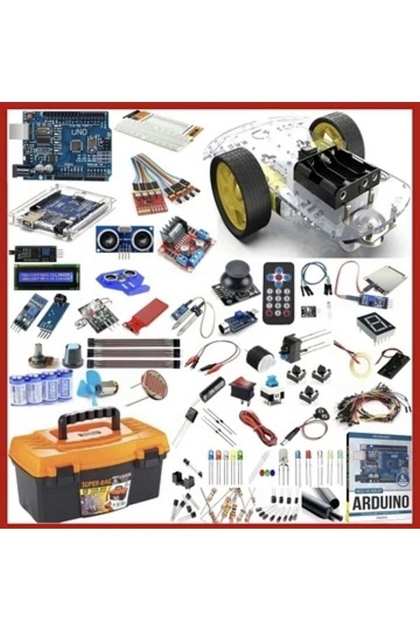 Arduino Uno Full Başlangıç Seti Robot Araba 113 Parça - 1