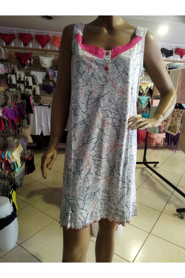 Printed Nightgown - 1