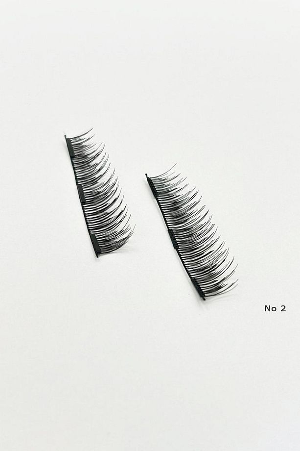 Doğal Görünümlü Manyetik Mıknatıslı Tam Boy Takma Kirpik - No:2 - 3