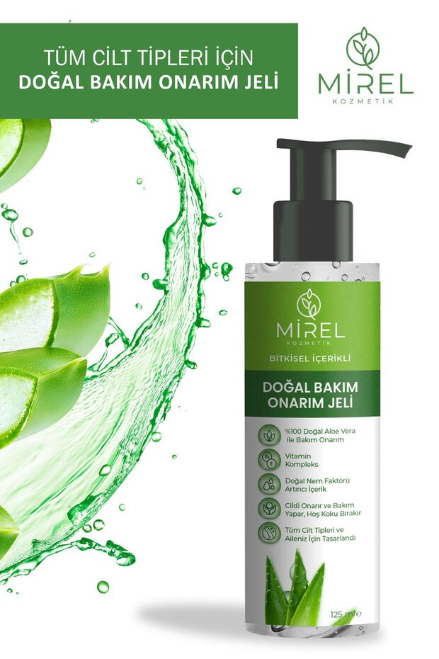 Natural Care & Repair Aloe Vera Gel - Moisturizing, Repairing, Soothing, Post-Epilation Moisturizer