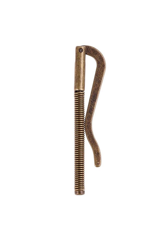 Metal Kağıt Para Tokası Kart Tutucu Klips Yaylı Cüzdan Ataş Rustik - 1