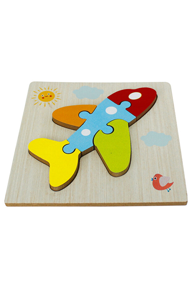 Ahşap Puzzle Uçak Temalı - T5004 - 2
