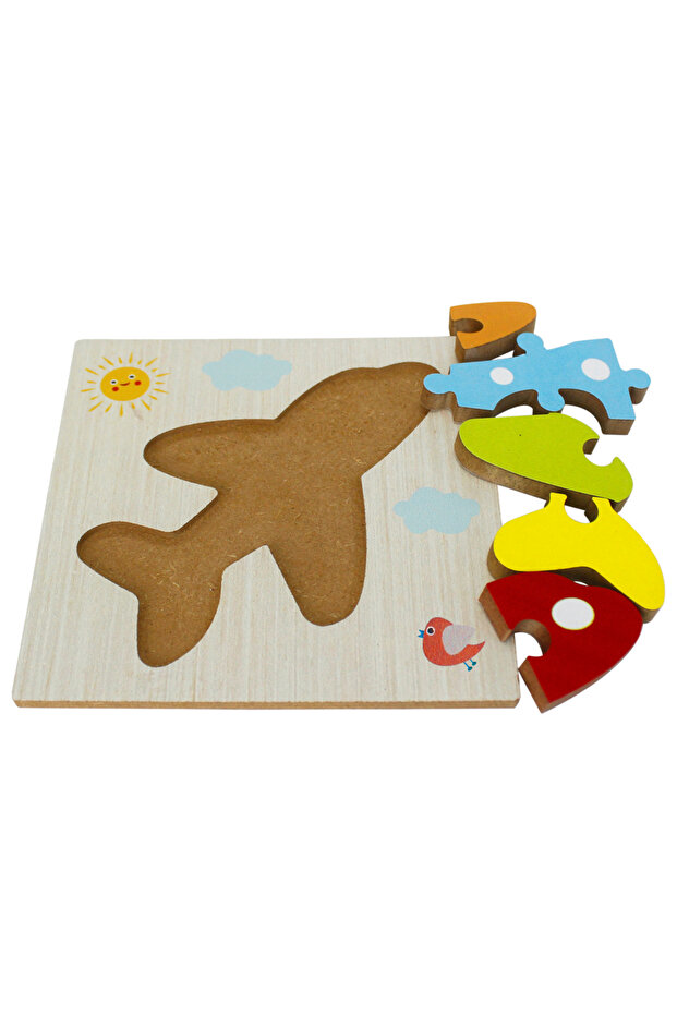 Ahşap Puzzle Uçak Temalı - T5004 - 4