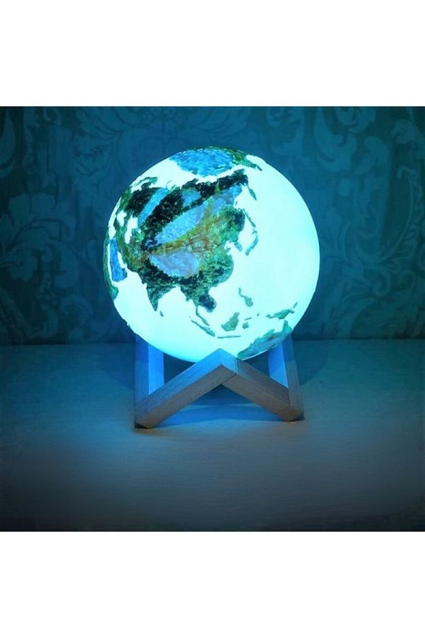 Dünya Model Küresel Gece Lambası Renk Değiştiren Gece Lambası - 3