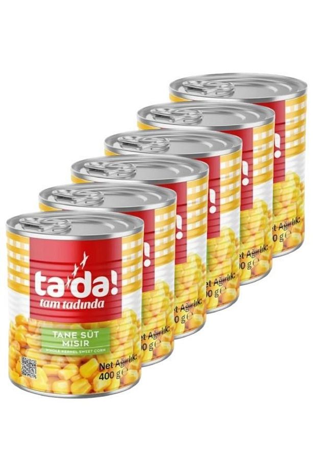 Haşlanmış Tane Süt Mısır Konservesi 400 Gr (6 Adet) - 1