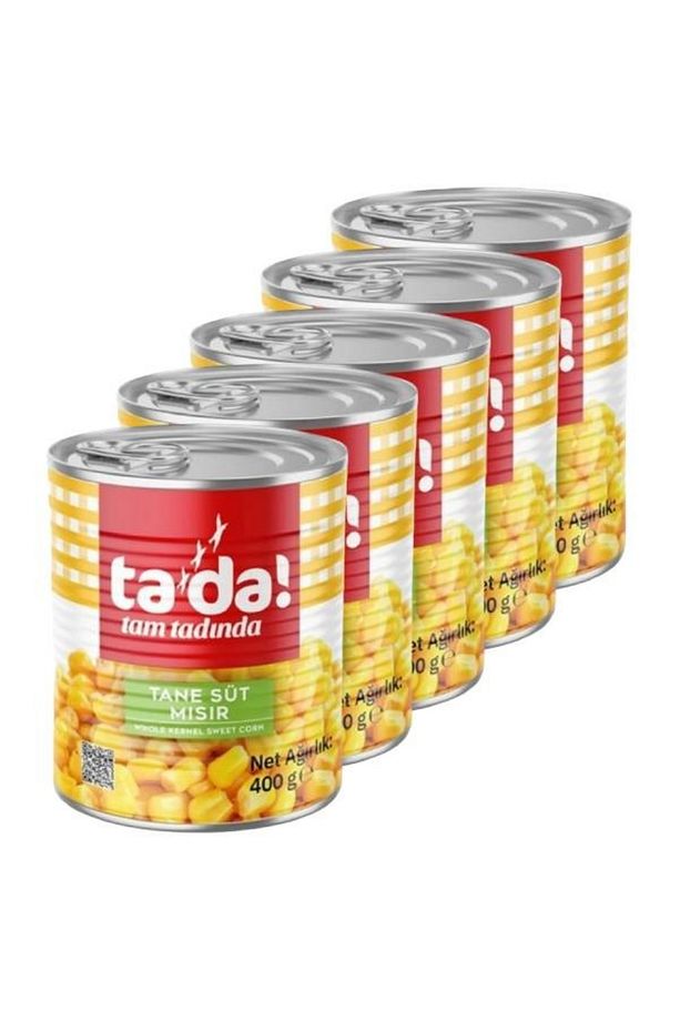 Haşlanmış Tane Süt Mısır Konservesi 400 Gr (5 Adet) - 1
