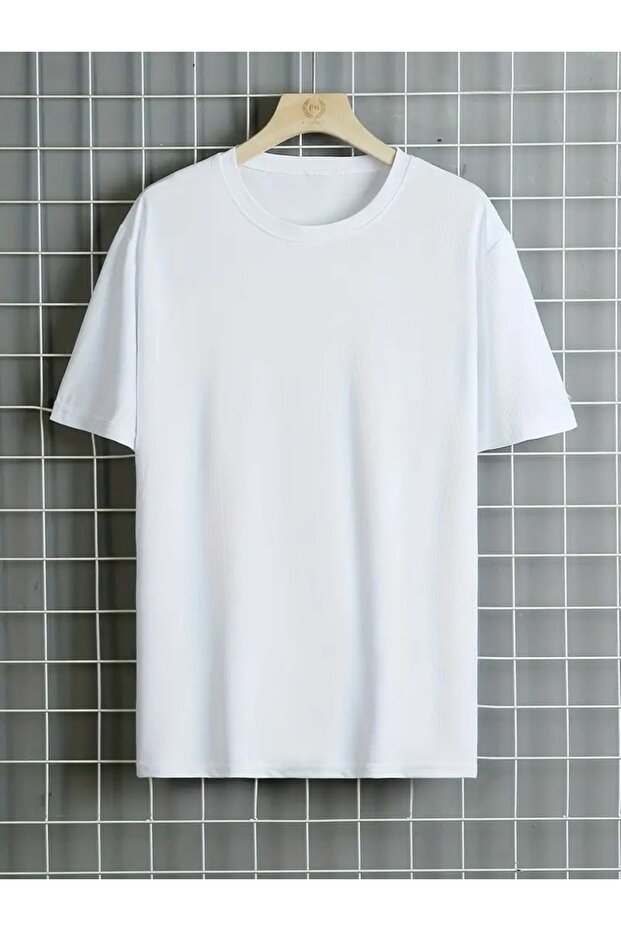 Tricou Damă Oversize Alb - Model Basic - 5