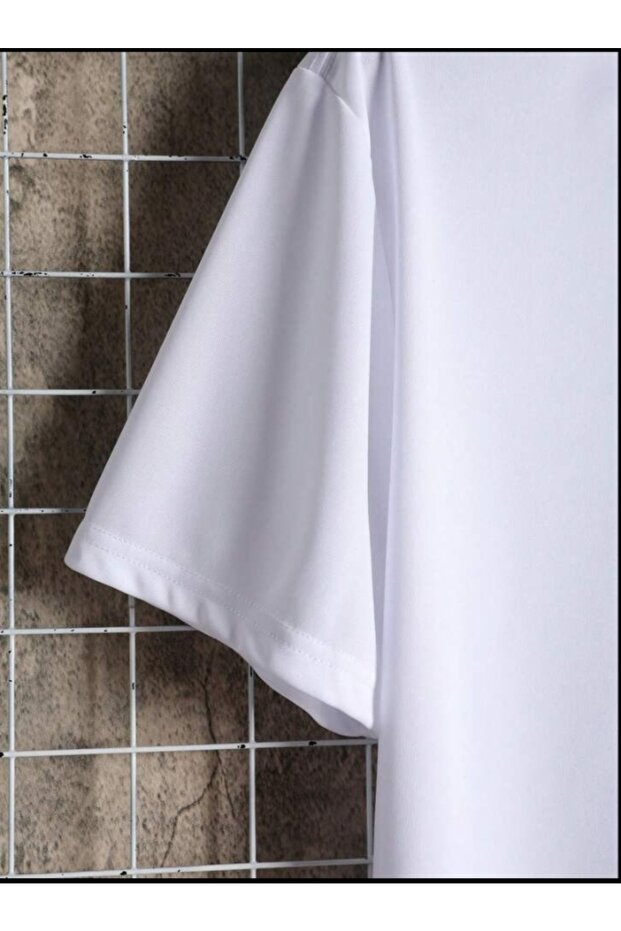 Tricou Damă Oversize Alb - Model Basic - 2