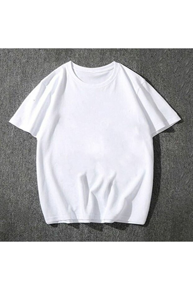 Tricou Damă Oversize Alb - Model Basic - 3