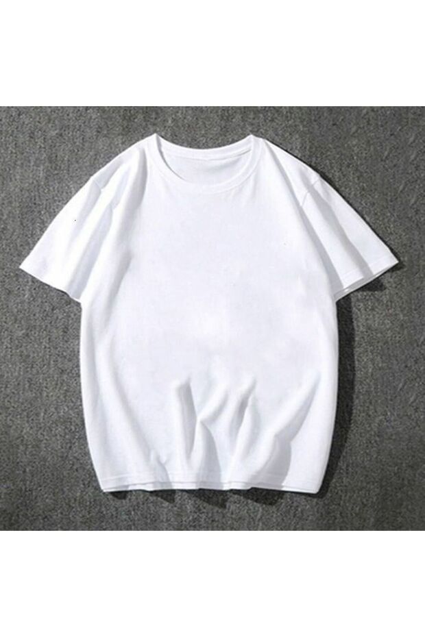 Tricou Damă Oversize Alb - Model Basic - 3