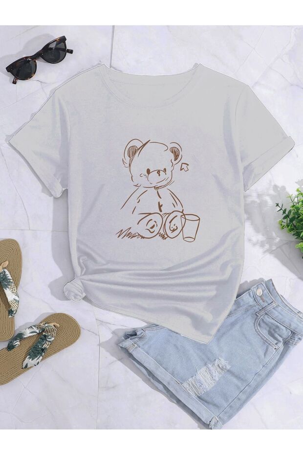 Oversized cute Printed Printed t-shirt