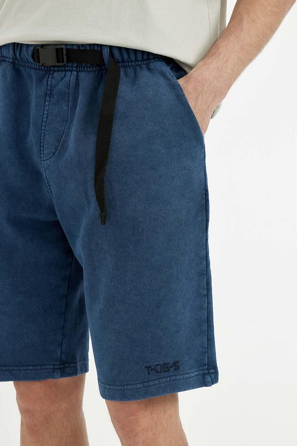 Oversize Geniş Kalıp Düz Paça Şort B8797ax24sm - 5