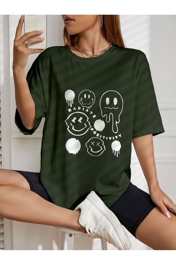 Oversize Ghost Printed T-shirt - 1
