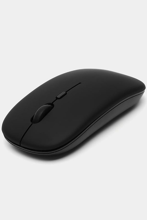 Bluetooth 10 Inç Ios Windows Android Uyumlu Kablosuz Klavye + Mause Set Sessiz Siyah - 2