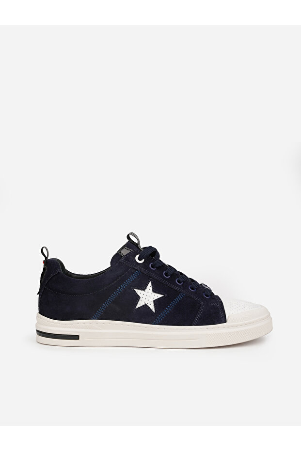 10207 Genuine Leather Starry Men's Casual Sneaker Shoes