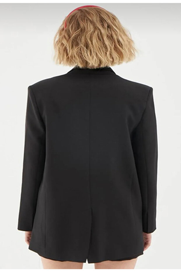 Siyah Blazer Ceket - 4