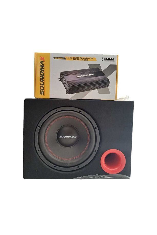 AMFİ BAS  2 Lİ SET   SOUDMAX AMFİ  SOUNDMAX BASKULAKLIK HEDİYELİ - 1