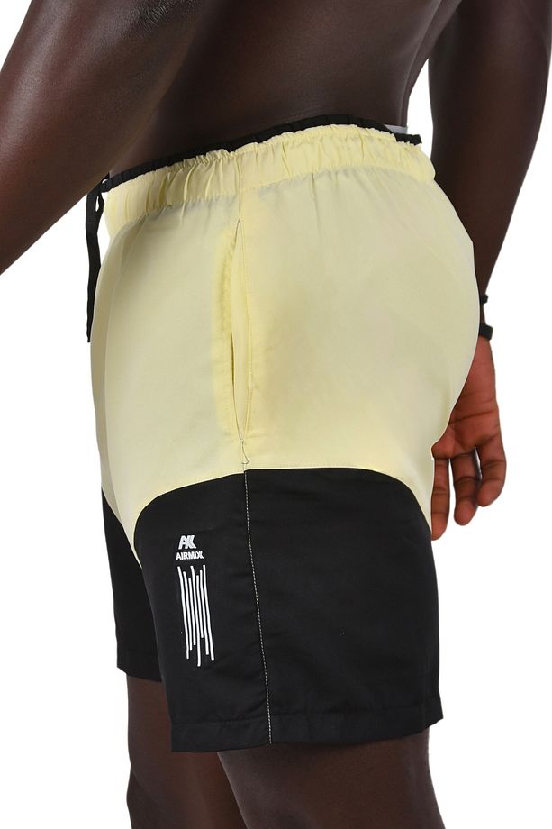 Erkek Sarı Hızlı Kuruyan Micro Polyester File Astarlı Kısa Deniz Şortu 2403000 - 3
