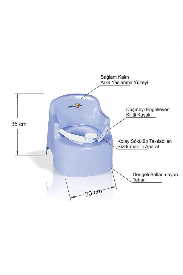 Erkek Kız Bebek Çocuk İçin Emniyet Kemer Hediyelik Kaliteli Oturak Lazımlık Wc Tuvalet Eğitimi Hela - 2