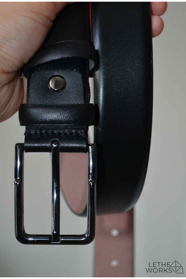 %100 gerçek deri kemer siyah basic kemer - 7