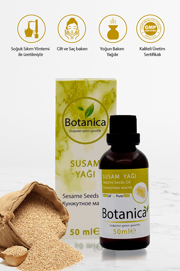 Sesame Oil - Sesamum Indicum - (Acne - Pimple Healing) Sesame Oil Fixed Body Oil 50 ml