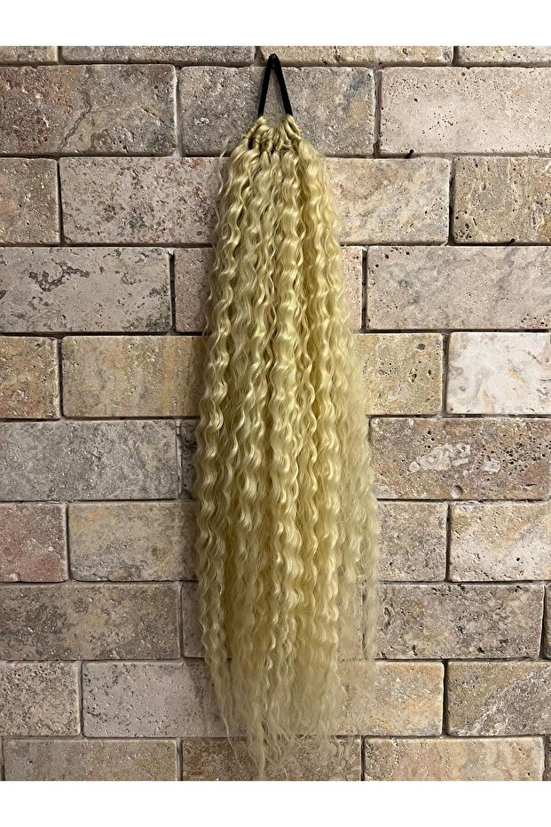 Afro Lastikli Kıvırcık At Kuyruğu Tak ve Çık - 3