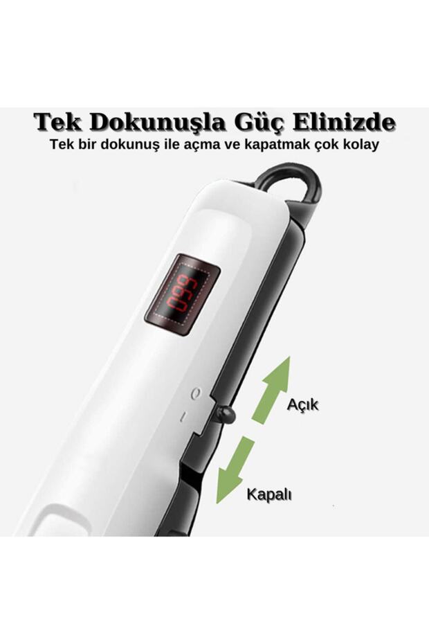 Profesyonel Saç Kesme Makinesi Paslanmaz Bıçaklı Tıraş Makinesi Dijital Şarj Göstergeli - 2