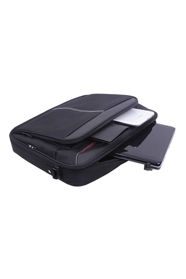 Plc34 13 Kumaş Siyah Notebook Çantası - 3