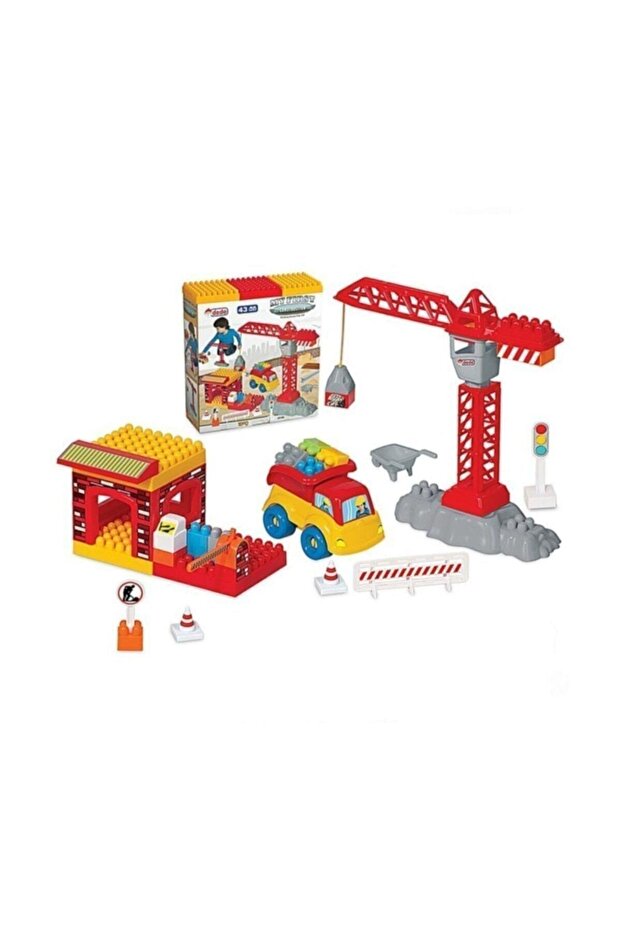 My First Construction Construction Blocks Crane 44 Pieces