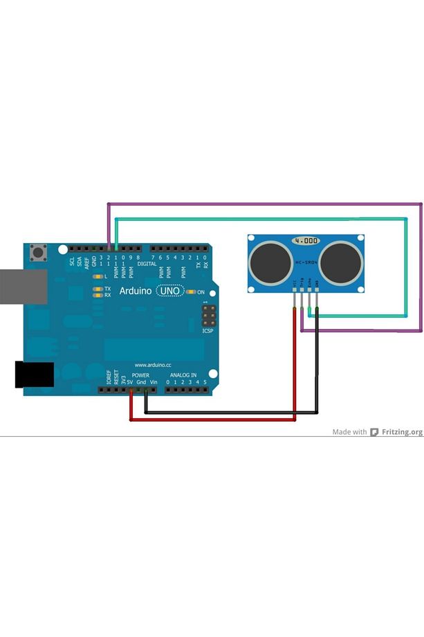 Hc-sr04 Ultrasonik Mesage Algılama Sensörü Mesafe Engel Uzaklık Algılama Ultrasonic Ses Sensörü - 6