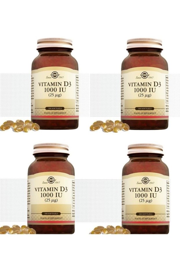 Supplemental Food Containing 1000 Iu D3 in One Softgel*4 Pieces