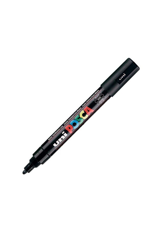 Unı-ball Posca PC-5m علامة ملصق سوداء 1.8-2.5