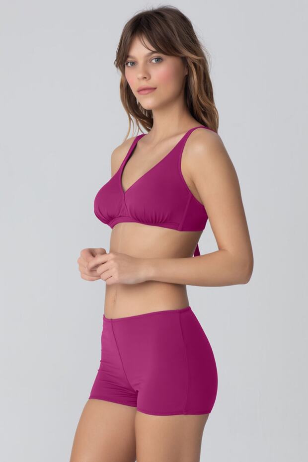 Eldora Düz Renk Sortlu Bikini - 2