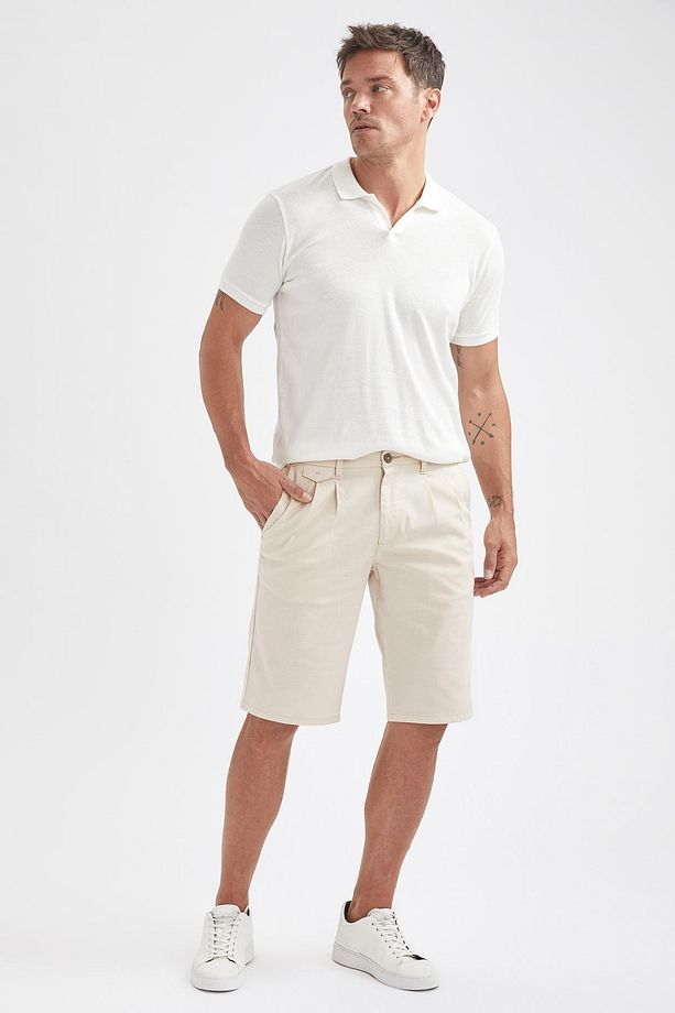 Regular Fit Basic Bermuda Şort - 6